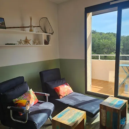 Apartment Domaine De La Coudouliere, T2 Climatise Terrasse Vue Sans Vis A Vis A 100m Six-Fours-les-Plages